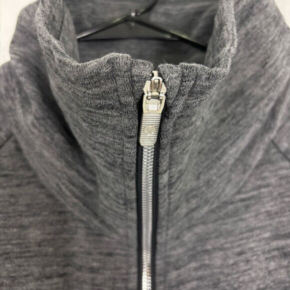 Lululemon Heathered Grey Radiant II Full Zip Up Fleece Lined Sweatshirt Jacket - Picture 6 of 8